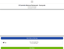 Tablet Screenshot of elcaminitomexican.com